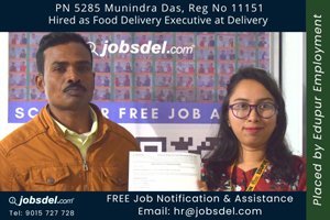 Munindra Hired as Food Delivery Executive at Delivery
