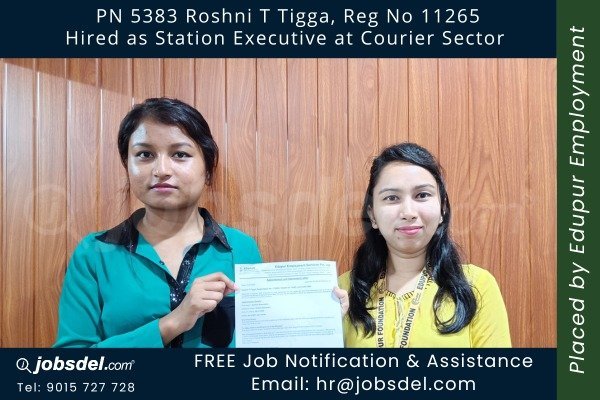 Roshni Hired as Station Supervisor