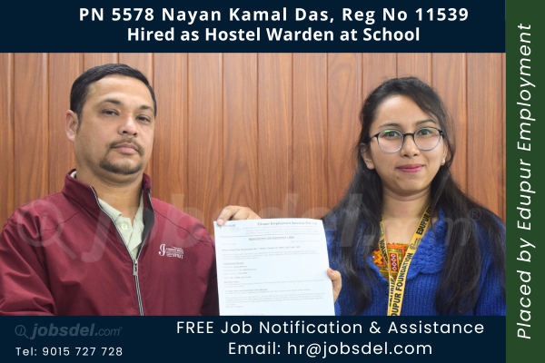 Nayan Kamal Das hired as Warden